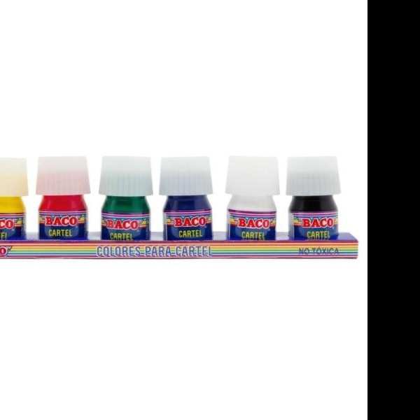 PINTURA CARTEL BACO 20ML. ESTUCHE C6 PZAS. C.20